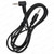 3.5mm Aux Cable 1.5 Metre Right Angle - Male to Male Stereo Audio Lead - Upright full cable view – image 5
