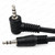 3.5mm Aux Cable 1.5 Metre Right Angle - Male to Male Stereo Audio Lead - Both cable ends - detail view – image 8