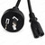 Short Figure-8 Power Lead 0.5m | AU 2-Pin Mains to IEC C7 – connector close-up – image 5