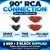 RCA Right-Angle Adaptors 4 Pack | 2x Red + 2x Black | 90 Degree Gold-Plated – RCA socket / male plug fit and exact supplied contents – image 3