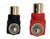 RCA Right-Angle Adaptors 4 Pack | 2x Red + 2x Black | 90 Degree Gold-Plated – image 5