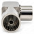 PAL Right-Angle Adaptor Male to Female | 90 Degree TV Aerial Antenna Joiner - reverse connector view – image 4