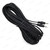 3.5mm Aux Cable 10 Metre - Male to Male Stereo Audio Lead, Screened – Tied long-coil side view and both plugs – image 5