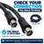 TV Aerial Flylead 3m | PAL Male to Male RG6 Quad Shield Antenna Cable - Check your connection – image 2