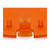 Translucent Fire Orange Memory Expansion Bay Door / Lid for Nintendo 64 (N64) – product detail photo 4 – image 7