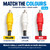 Heavy Duty 1.5m Composite AV Cable - Thick 3 x RCA to 3 x RCA, Male to Male - Colour connection guide – image 3