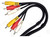 Heavy Duty 1.5m Composite AV Cable - Thick 3 x RCA to 3 x RCA, Male to Male