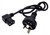 Right-Angle IEC C13 Power Lead 1m | AU 3-Pin Mains Kettle Cord - product detail view 3 – image 4
