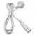 White Figure 8 Power Cable 2m - IEC C7 to Australian 2 Pin Mains Plug – product photo – image 4