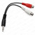 3.5mm Stereo Plug to 2 x RCA Sockets Adaptor Lead | 10cm Y Cable - Product photo – image 6