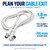 White Right Angle TV Antenna Cable 1.8m | PAL Male to Male Aerial Flylead - Cable selection guide – image 3