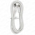 White Right Angle TV Antenna Cable 1.8m | PAL Male to Male Aerial Flylead - Alternative cable view – image 4