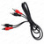 2x RCA Plugs to 2x RCA Plugs Shielded Stereo Audio Cable 1.2m - Male to Male - Alternative connector view – image 8