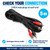 2x RCA Plugs to 2x RCA Plugs Shielded Stereo Audio Cable 5m - Male to Male - Check your connection – image 2