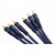 1.5m Component Video Cable | Slim 3-Core Violet, 3 x RCA to 3 x RCA Gold Plated YPbPr - Product photo – image 5