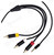 Gold Plated AV Cable for Xbox 360 E - 3.5mm to 3 RCA Composite Lead 1.8m – image 9