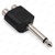 6.35mm Mono Plug to 2 RCA Female Sockets | Audio Adaptor – opposite whole-product angle – image 4
