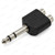 6.35mm Stereo TRS Plug to 2 RCA Female Sockets | Audio Adaptor – opposite whole-product angle – image 4