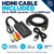 AV to HDMI Converter with 1.5m HDMI Cable | Composite Video Bundle – Included converter, HDMI cable and USB power lead – image 2