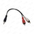 3.5mm to 2x RCA Plugs Audio Cable 10cm - Short Stereo Adaptor Lead – image 5