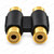 Dual RCA Coupler Gold Plated - Twin Female Socket Stereo Cable Joiner – product detail photo 2 – image 4