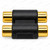 Dual RCA Coupler Gold Plated - Twin Female Socket Stereo Cable Joiner – product detail photo 4 – image 6