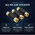Triple RCA Coupler Gold Plated - Six Female Socket AV Cable Joiner – image 4