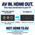 AV to HDMI Converter Box + 1.5m HDMI Cable | Composite RCA 1080p Bundle – product photo – image 2