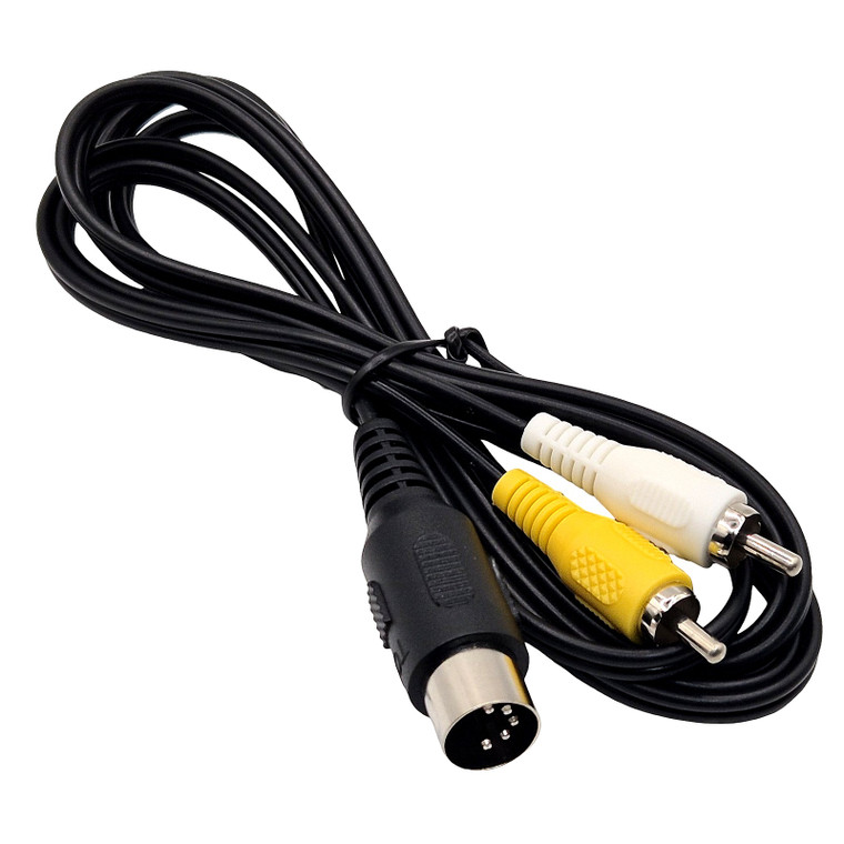 Composite RCA AV Cable for Sega Mega Drive 1 / Genesis 1 / Master System 1 (1.8m)