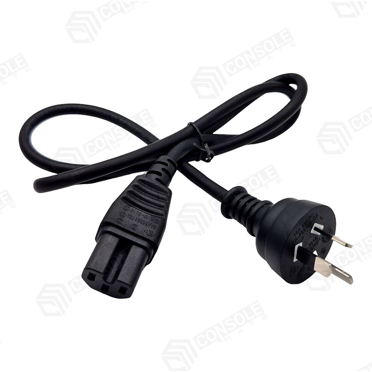 Notched C15 Power Cord - AU Plug Mains Lead for Kettles, Appliances & Equipment 1m