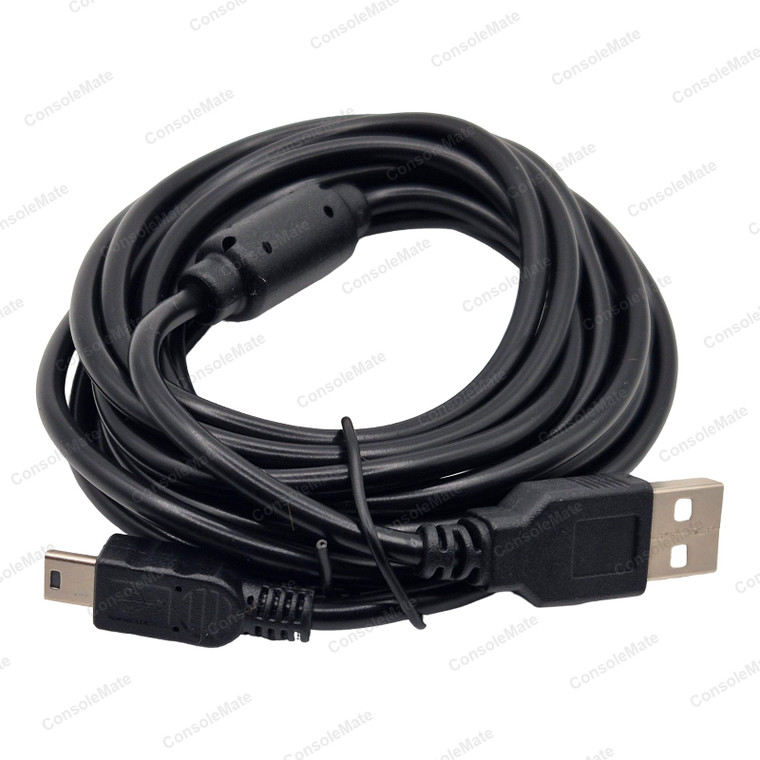 USB Charging & Data Cable for PlayStation 3 (PS3) Controller - 3 Metre Extra Long – 1 complete cable - 3m