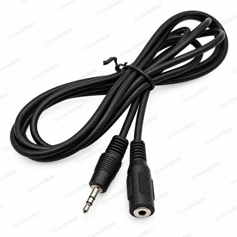 3.5mm Stereo Extension Cable 1.8m - Male to Female Aux Lead - Product photo