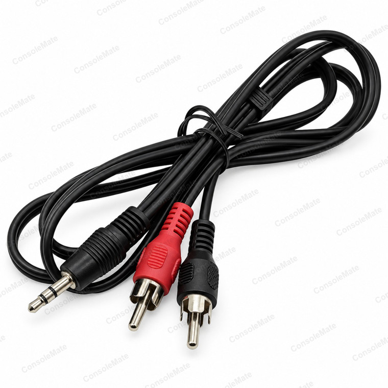 3.5mm to 2x RCA Audio Cable 1.2m - Stereo Adaptor Lead - Main product photo