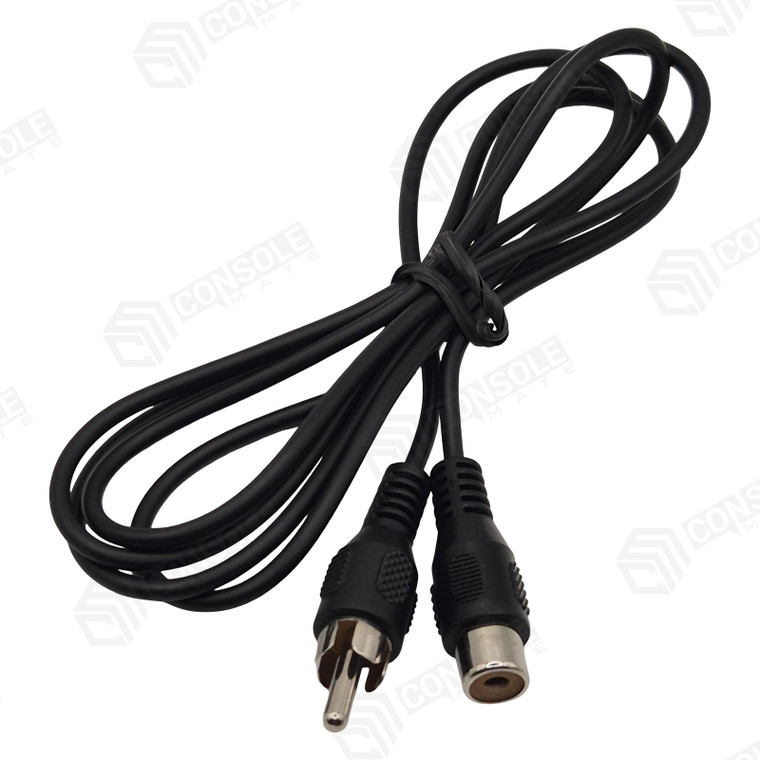 Single Channel RCA Extension Cable 1.2m - 1x RCA Male to Female Shielded
