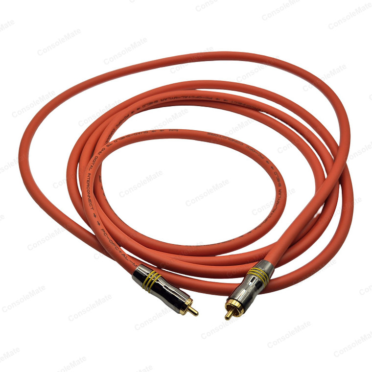 Digital Coaxial Audio Cable 3m - RG6 Quad Shield 75 Ohm, Gold Plated RCA – Complete cable product photo