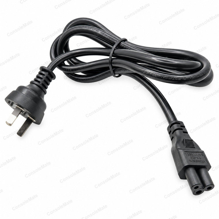 Clover Leaf Power Lead 1.8m | AU 3-Pin Mains Plug to IEC C5 Cord - Product photo