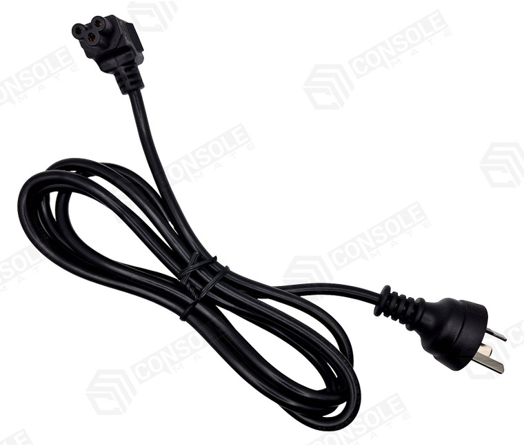 Right Angle Clover Leaf Power Lead 2m | AU 3-Pin Plug to Angled IEC C5