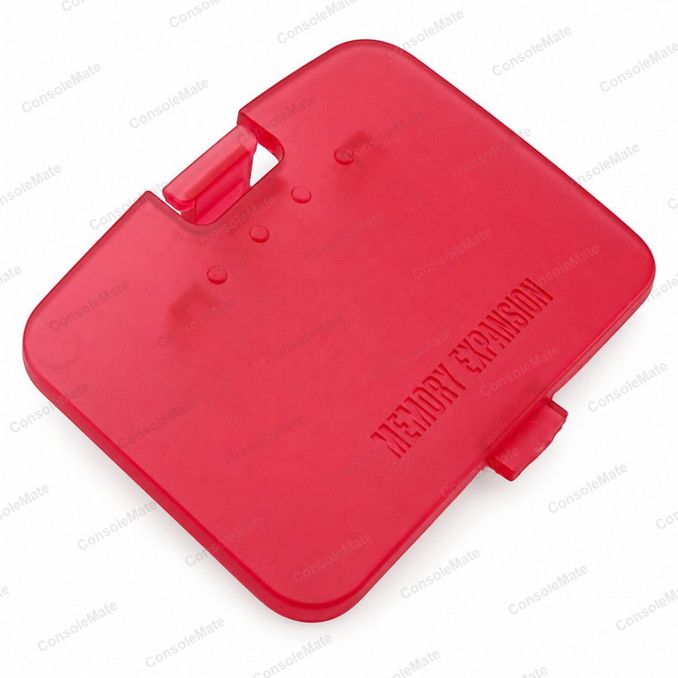 Translucent Watermelon Red Memory Expansion Bay Door / Lid for Nintendo 64 (N64) – main product photo
