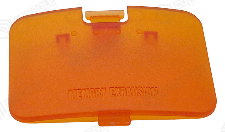Translucent Fire Orange Memory Expansion Bay Door / Lid for Nintendo 64 (N64)