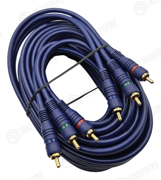 5m Component Video Cable | 3 x RCA to 3 x RCA Gold Plated OFC YPbPr Lead