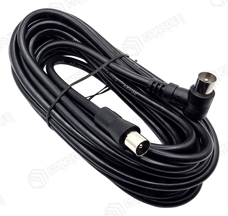 Right Angle TV Antenna Flylead 4.5m | PAL Male to Male Aerial Cable – main product photo