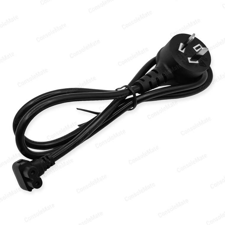 Right-Angle Figure-8 Power Lead 1m | AU 2-Pin Mains to IEC C7 | Cable Up – main product photo