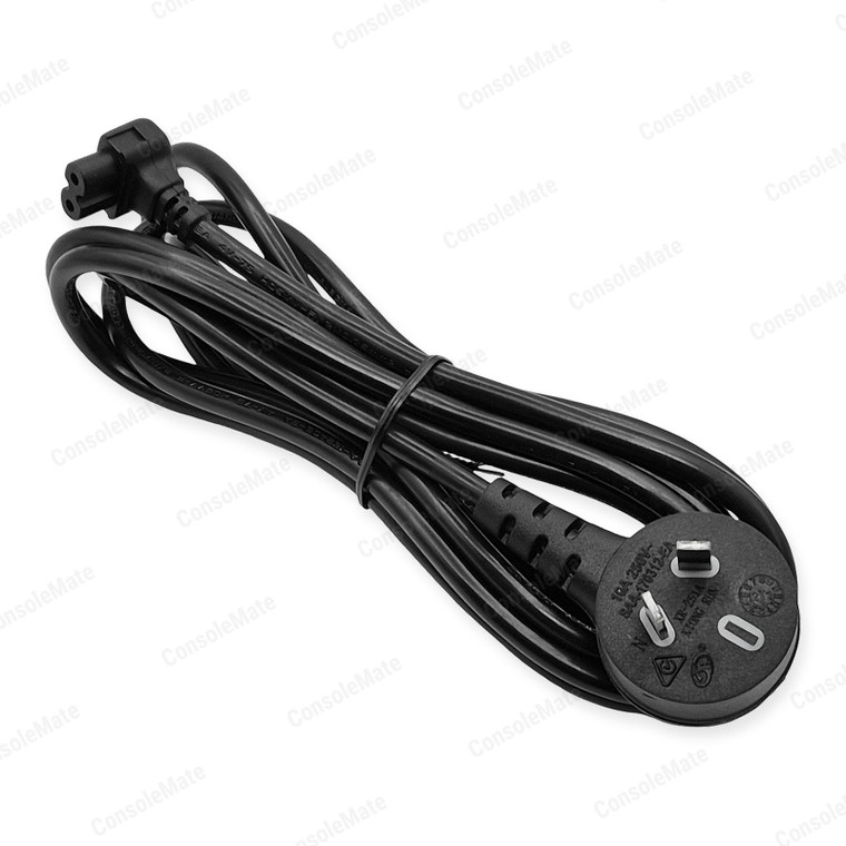 Right-Angle Figure-8 Power Lead 3m | AU 2-Pin Mains to IEC C7 | Cable Up – main product photo