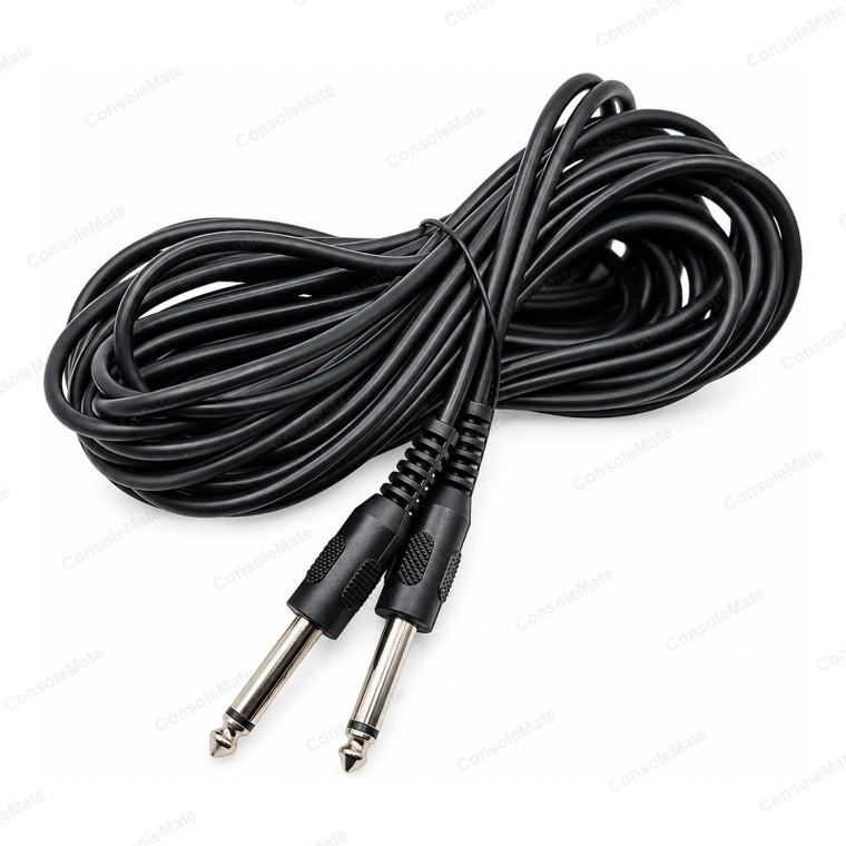 8m Guitar Lead 6.35mm Mono Jack to Jack - 1/4 inch Instrument Cable – Complete cable product photo