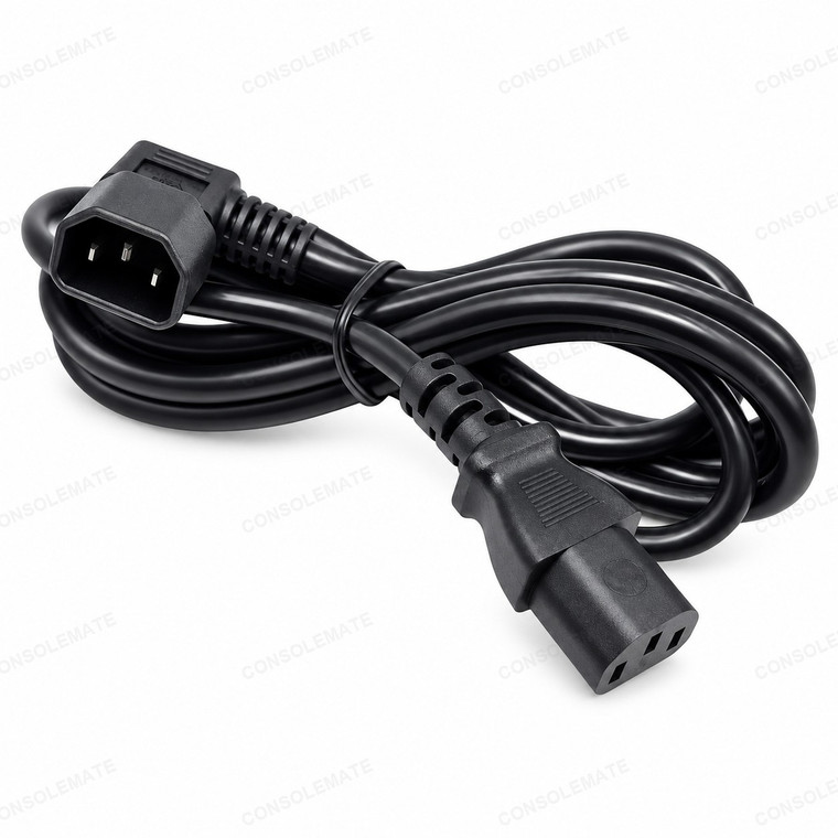 IEC C14 Right-Angle Extension Lead 2m | C14 Male to C13 Female - main product photo