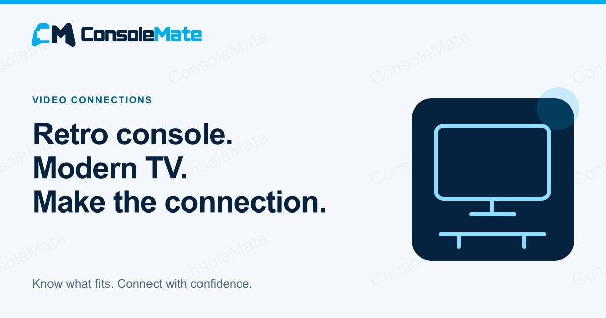 How to Connect a Retro Console to a Modern TV