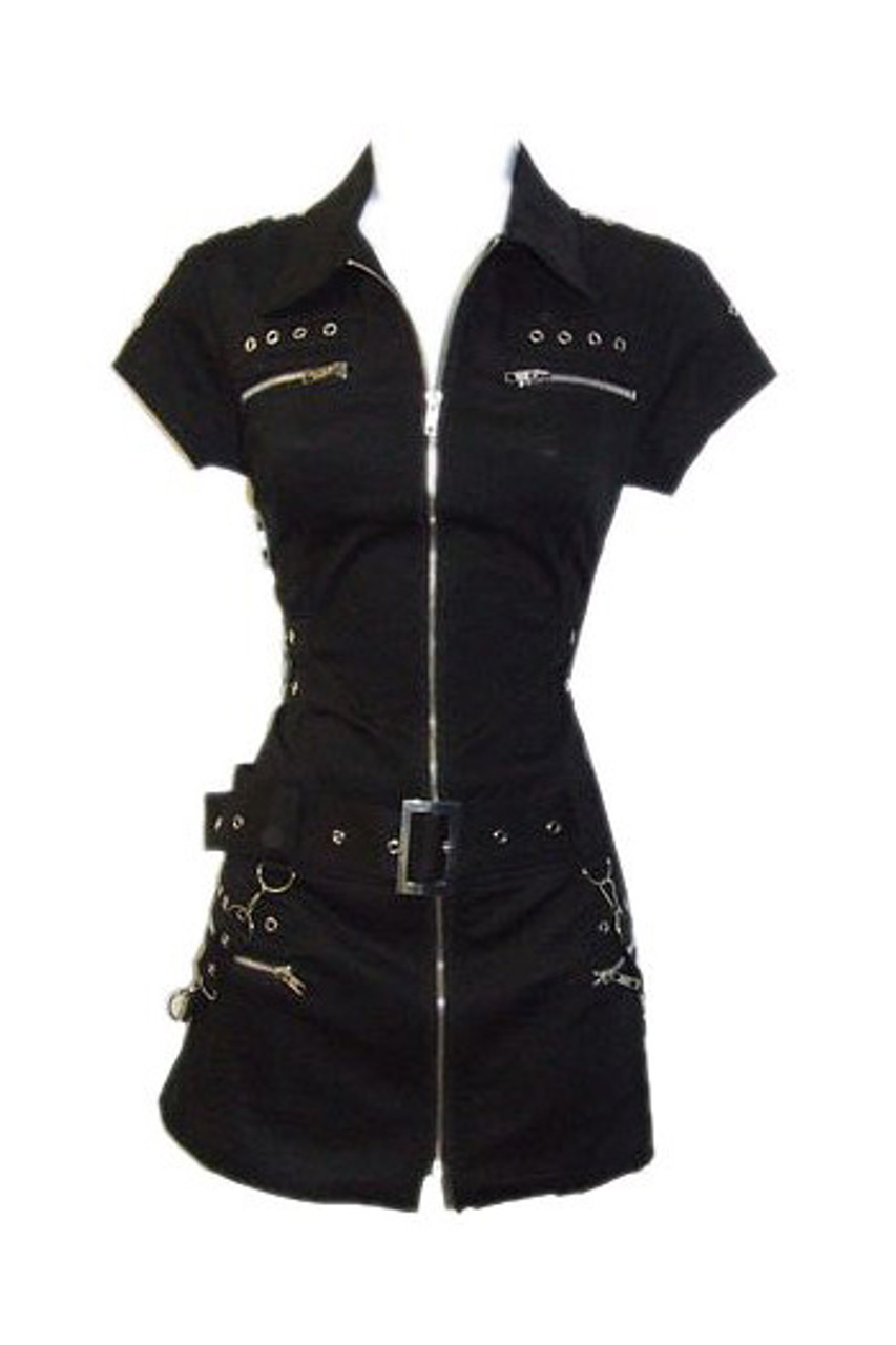 Black clearance zip dress