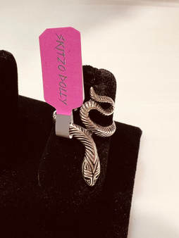 Skitzo Dolly - Silver Snake Ring