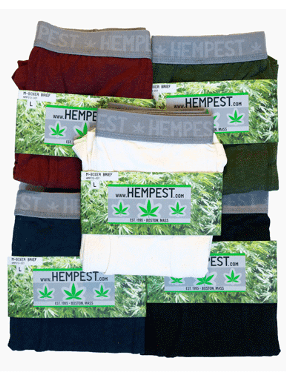 Hempest Organic Hemp Boxer Briefs (4-Pack) - Hempest