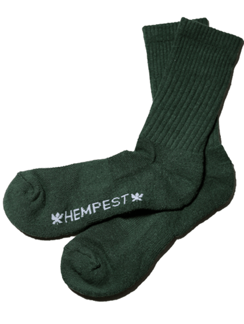 Hempest Men's Hiker Socks -(Forest Green)